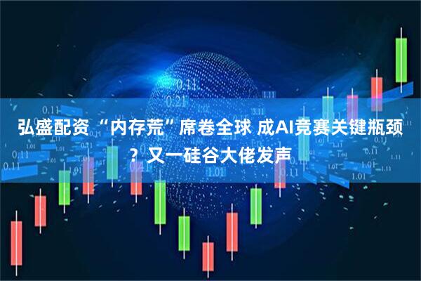 弘盛配资 “内存荒”席卷全球 成AI竞赛关键瓶颈？又一硅谷大佬发声