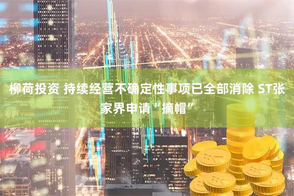 柳荷投资 持续经营不确定性事项已全部消除 ST张家界申请“摘帽”