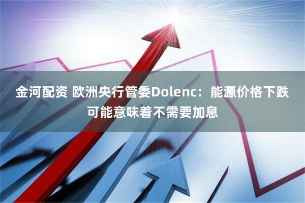 金河配资 欧洲央行管委Dolenc：能源价格下跌可能意味着不需要加息