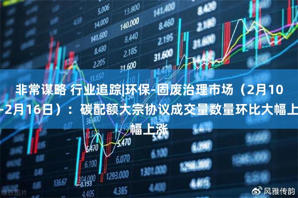非常谋略 行业追踪|环保-固废治理市场（2月10日-2月16日）：碳配额大宗协议成交量数量环比大幅上涨