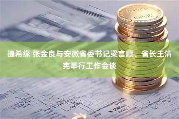 捷希缘 张金良与安徽省委书记梁言顺、省长王清宪举行工作会谈